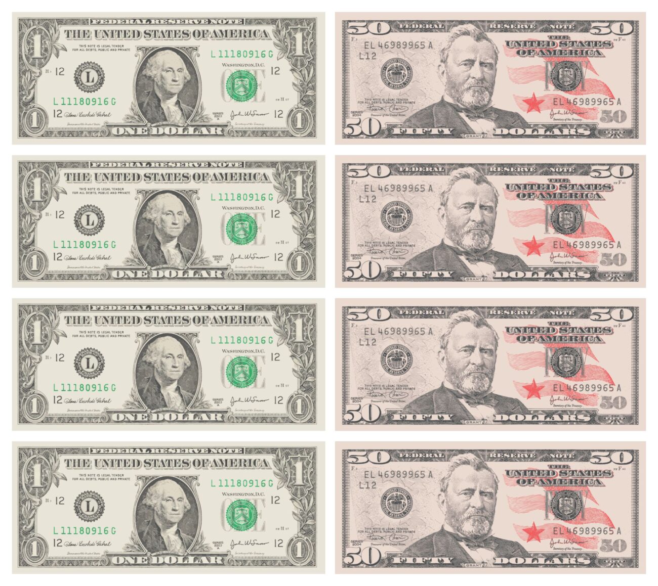 Fake 1 Dollar Bill Printable - Fake Play Money - 10 Free PDF Printables | Printablee