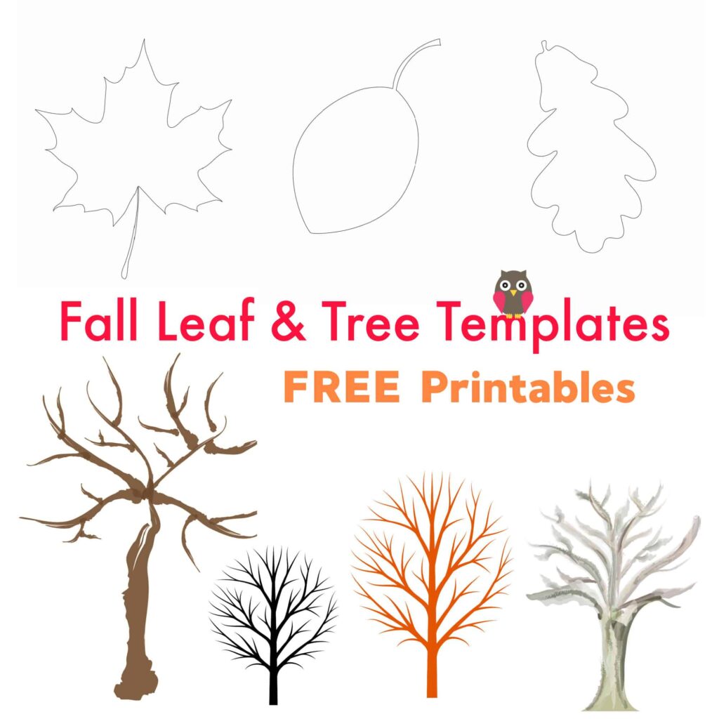 Fall Leaves Cut Out Printable – Free Templates Fall Leaves Cut Out Printable - Free printable templates of fall leaves and trees for crafting and educational activities