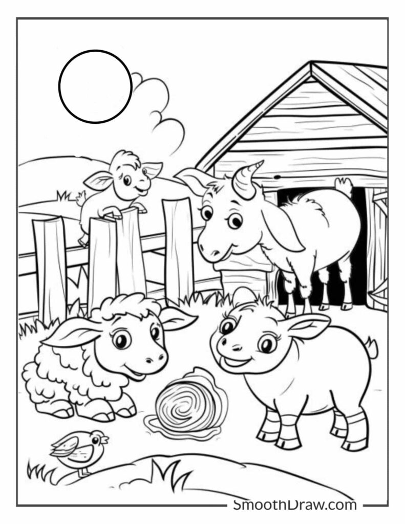 Farm Animal Coloring Pages - Jenny Printable