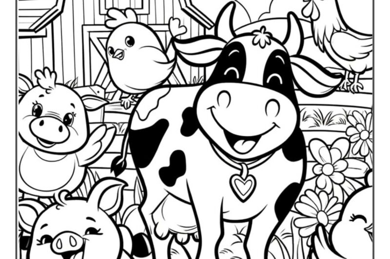 Farm Animal Coloring Pages Printable