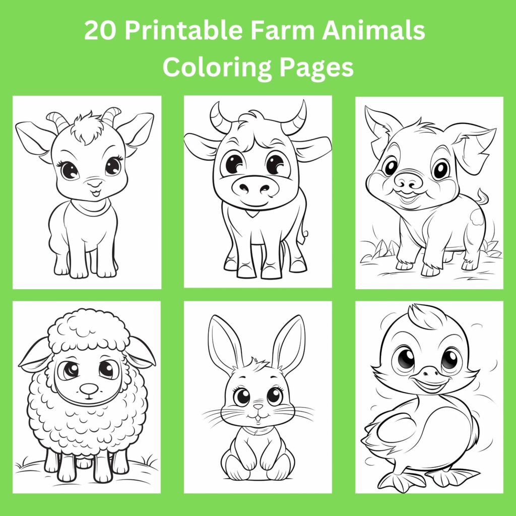Farm Animals Coloring Pages