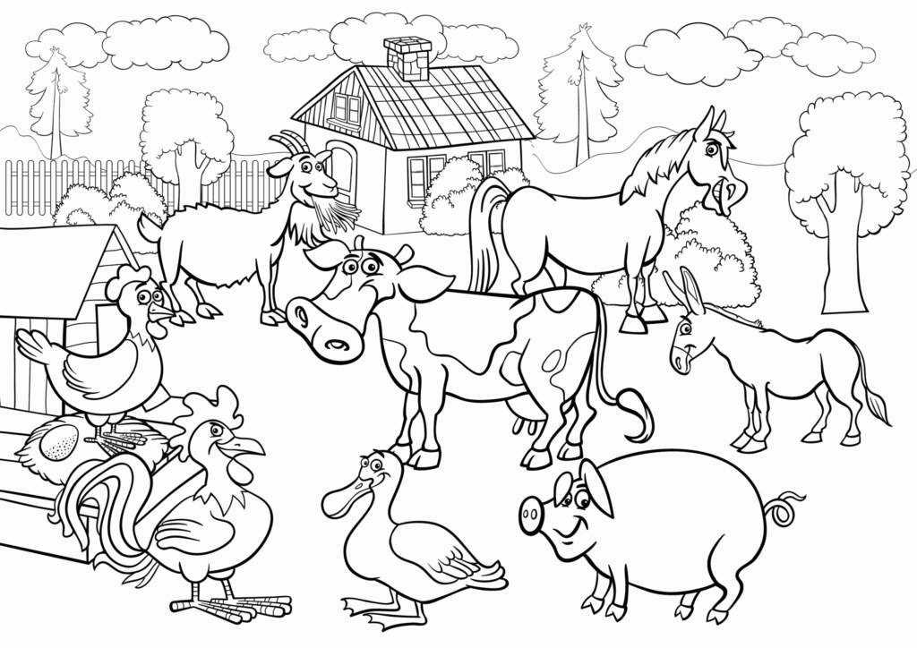 Farm Animals Printables Coloring Pages Farm Animals Printables Coloring Pages