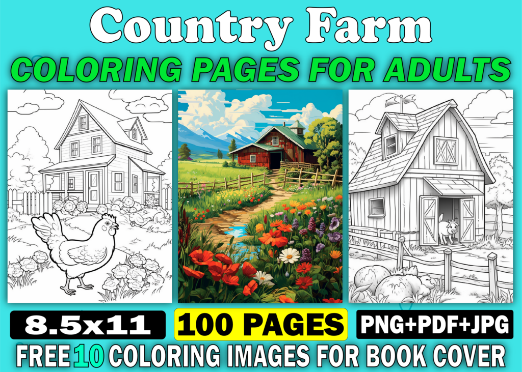 Farm Coloring Pages For Adults