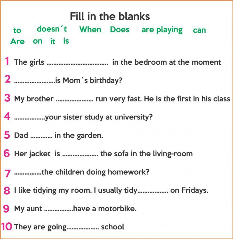 Fill In Blank Worksheet – Printable PDF Template Fill In Blank Worksheet – Printable PDF Template
