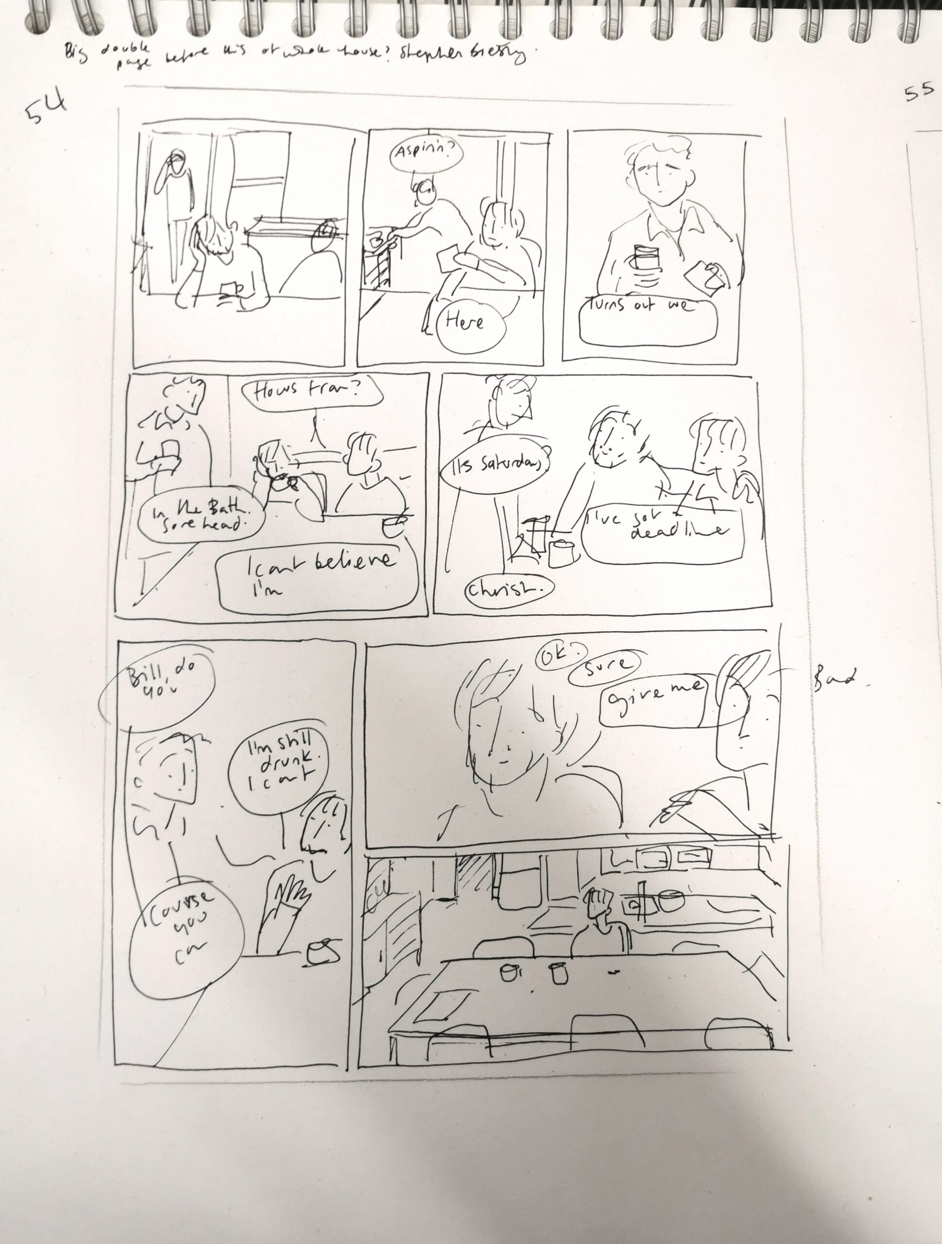 Free printable sketch template titled 'Finish The Drawing It's Not A' with blank comic panels