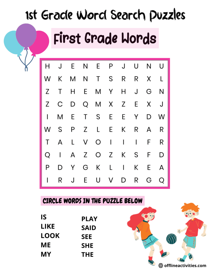 First Grade Word Search Free Printable – Easy Word Search Puzzles For First Grade – Printables Templates Free First Grade Word Search Free Printable - Easy Word Search Puzzles For First Grade - Printables Templates Free