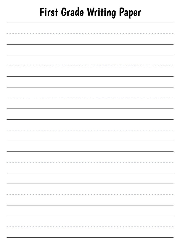 First Grade Writing Paper Free Printable - Printable Handwriting Paper For First Grade at Linda Moulton blog