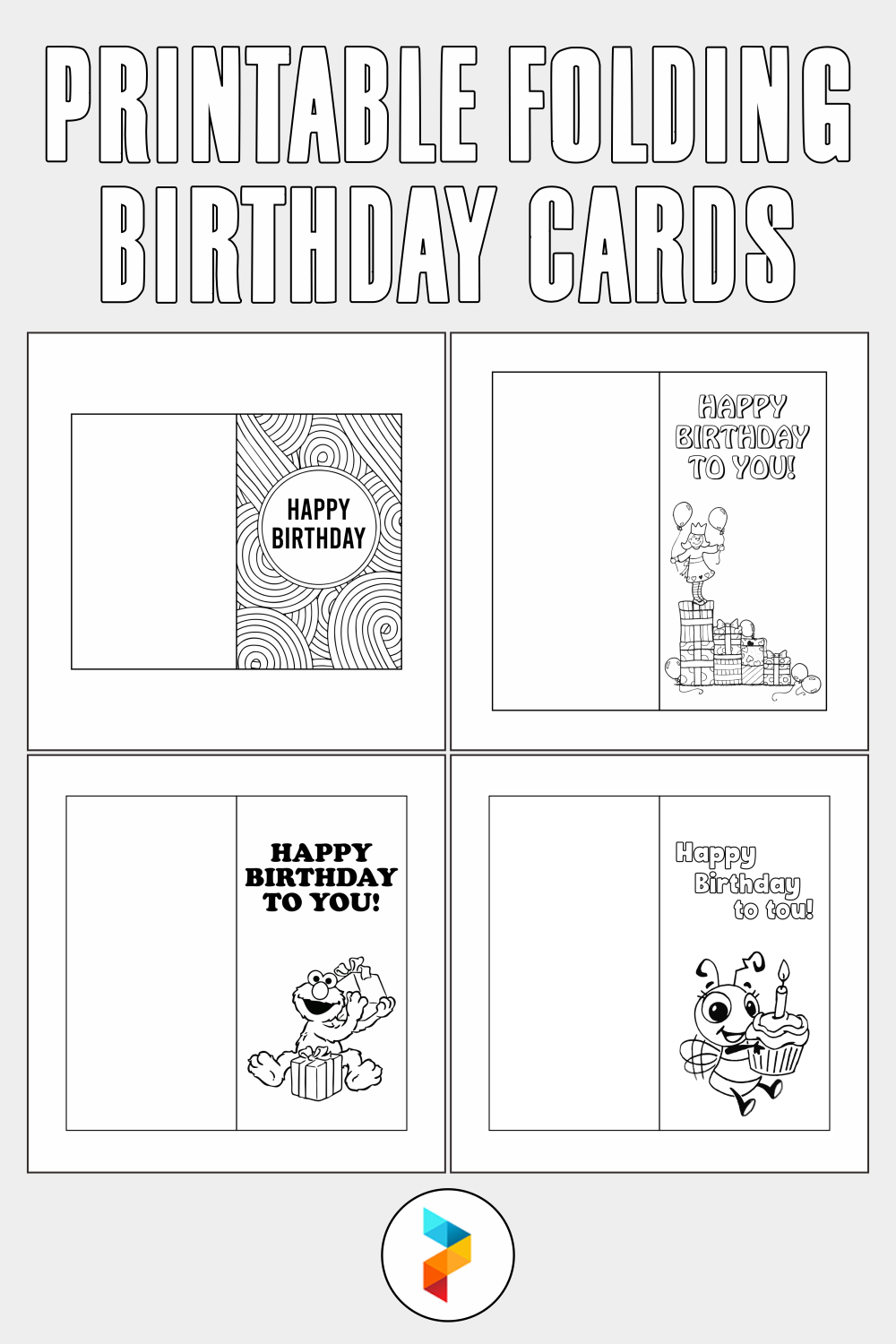 Foldable Free Printable Birthday Card Printable - Free Printable Fold Birthday Cards