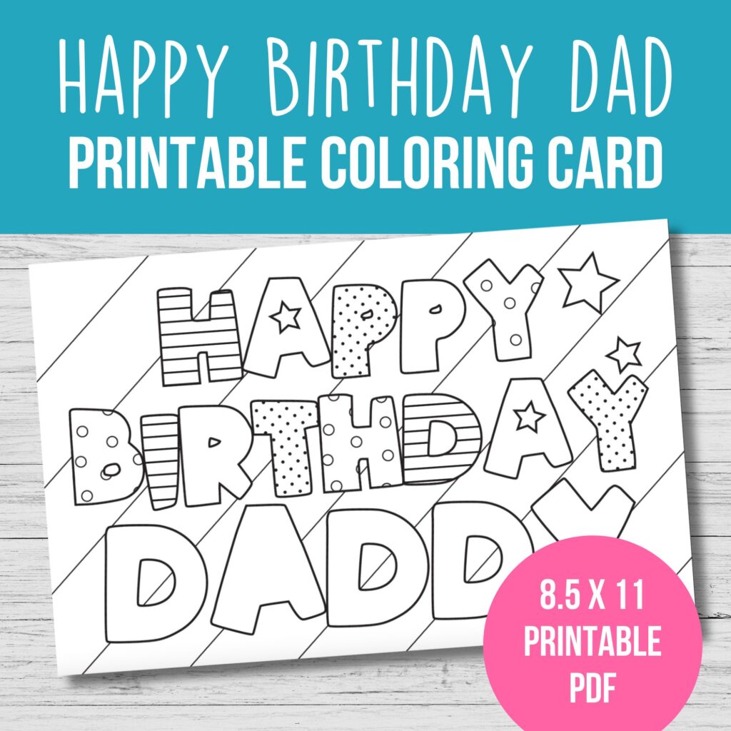 Foldable Printable Birthday Cards To Color For Dad – Printable Birthday Cards Foldable For Dad Foldable Printable Birthday Cards To Color For Dad - Printable Birthday Cards Foldable For Dad