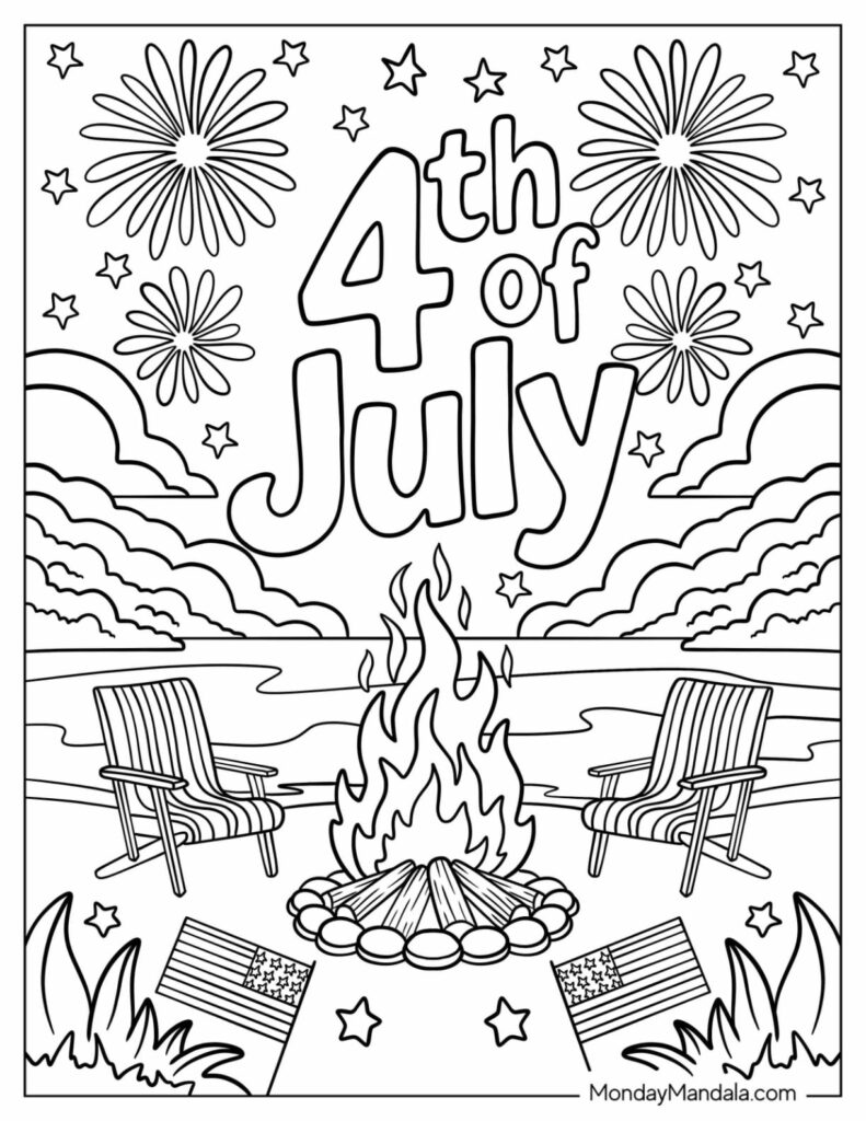 Fourth Of July Coloring Activities