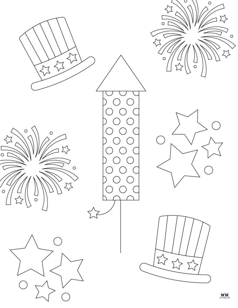 Fourth of July Coloring Pages – 50 FREE Printables | Printabulls Fourth of July Coloring Pages - 50 FREE Printables | Printabulls