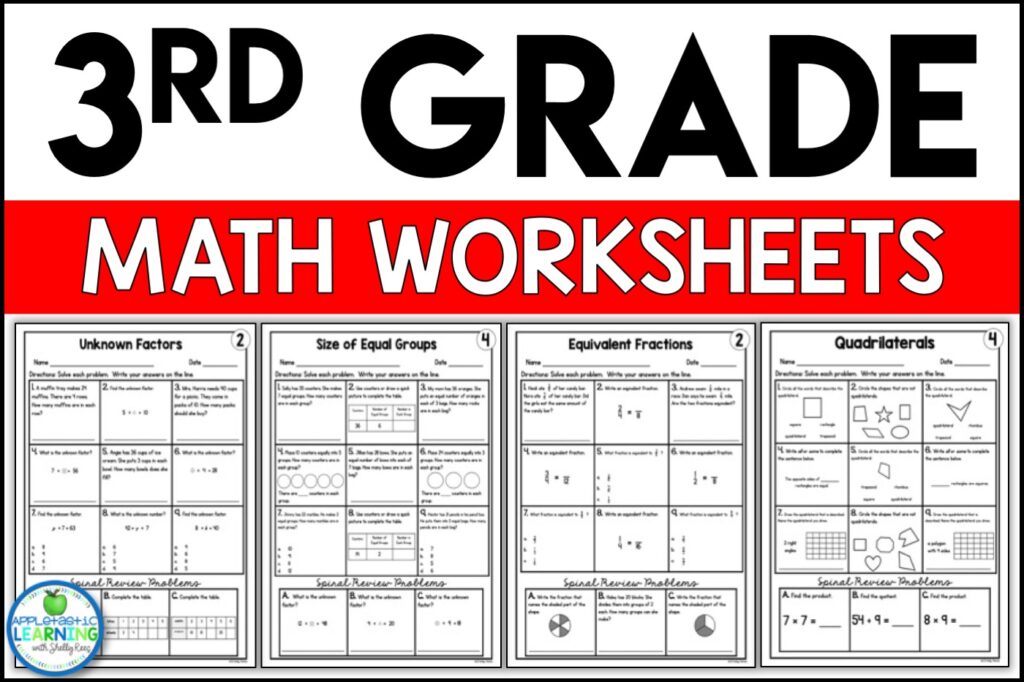 Free 3rd Grade Multiplication and Division Math Worksheet - Free ...