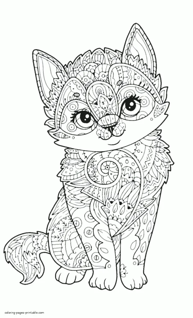 Free Adult Coloring Pages Animals - Free Printable Animal Coloring Pages For Adults