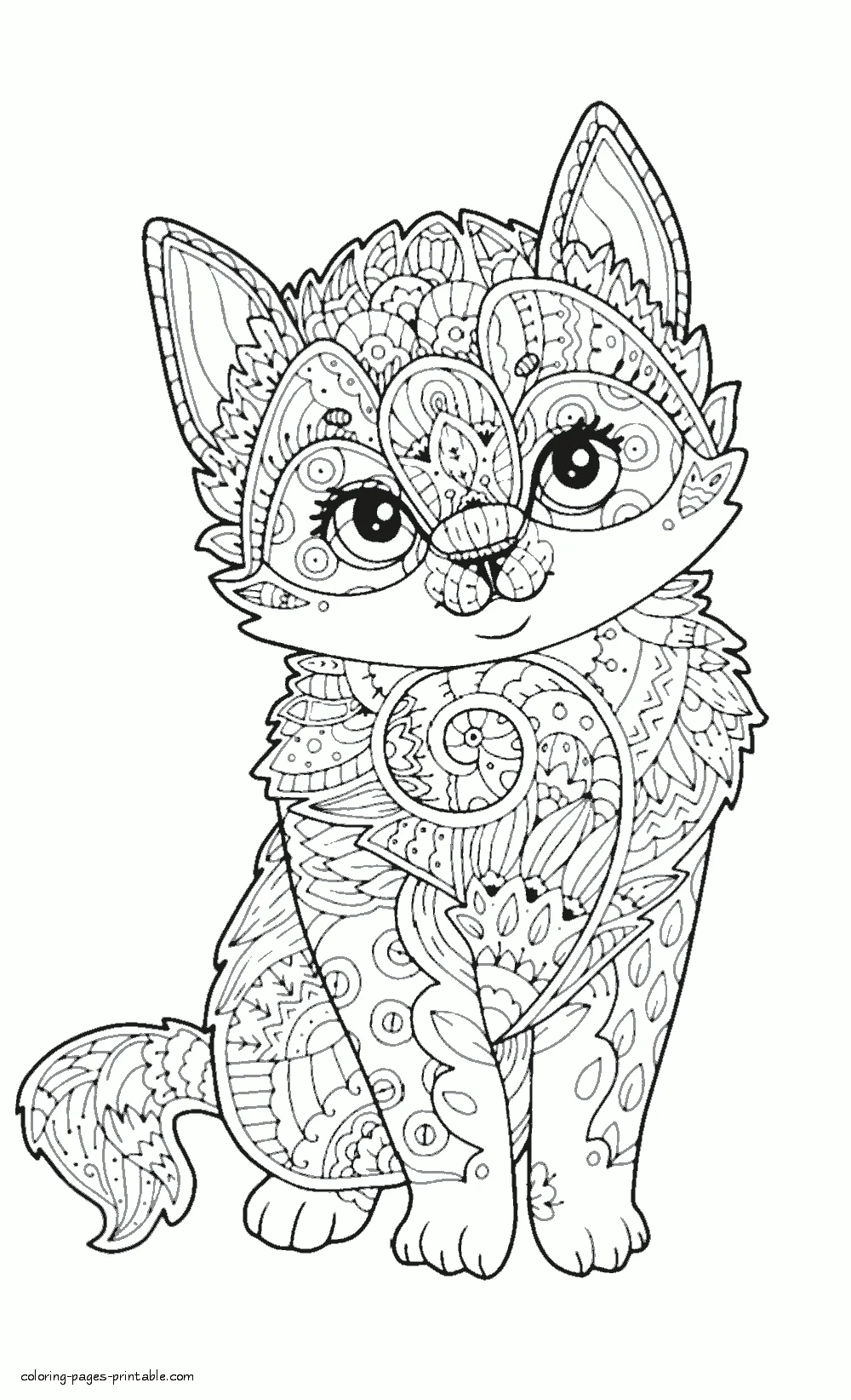 Free Adult Coloring Pages Animals - Free Printable Animal Coloring Pages For Adults