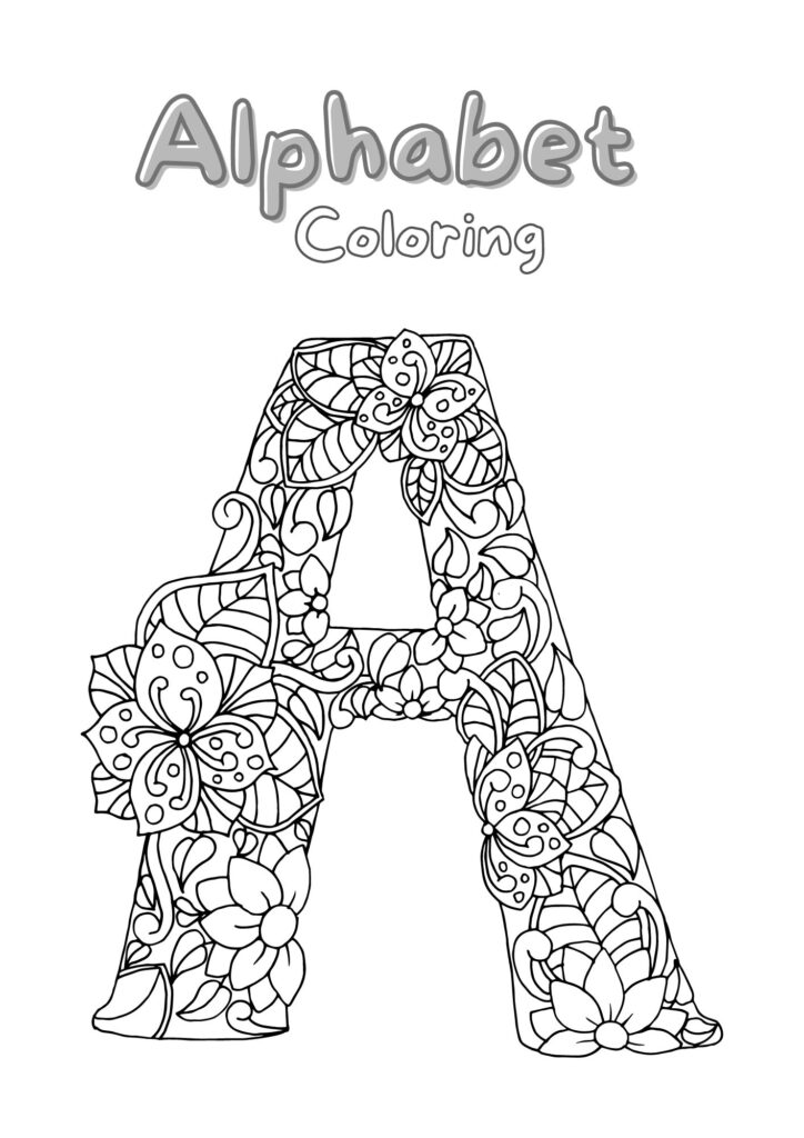 Free Alphabet Colouring Pages