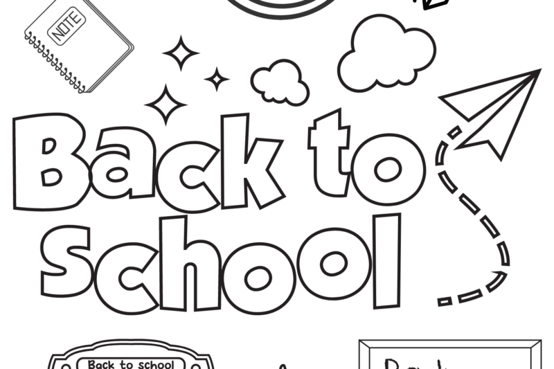 Free Back To School Printables