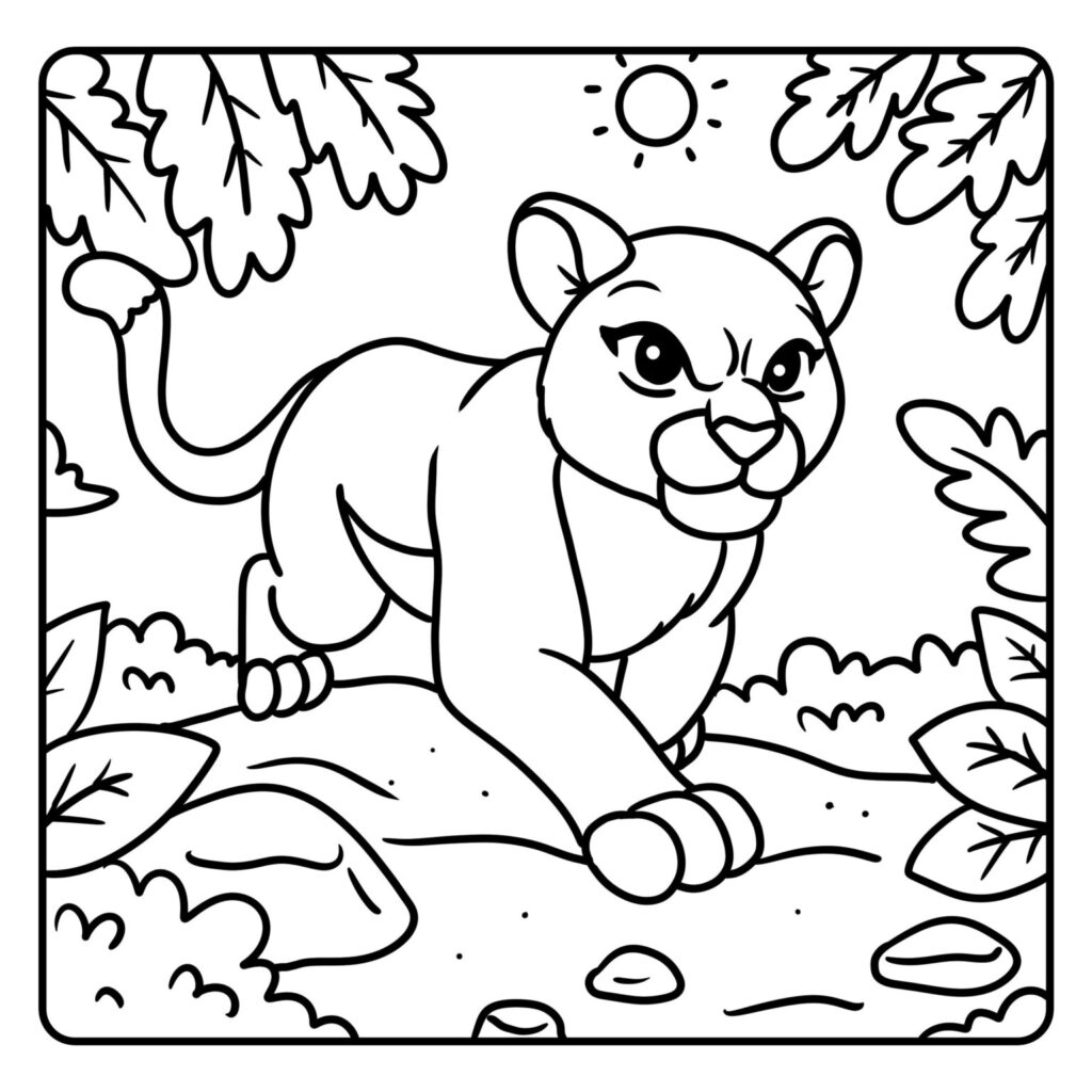 Free Bold and easy Coloring Pages