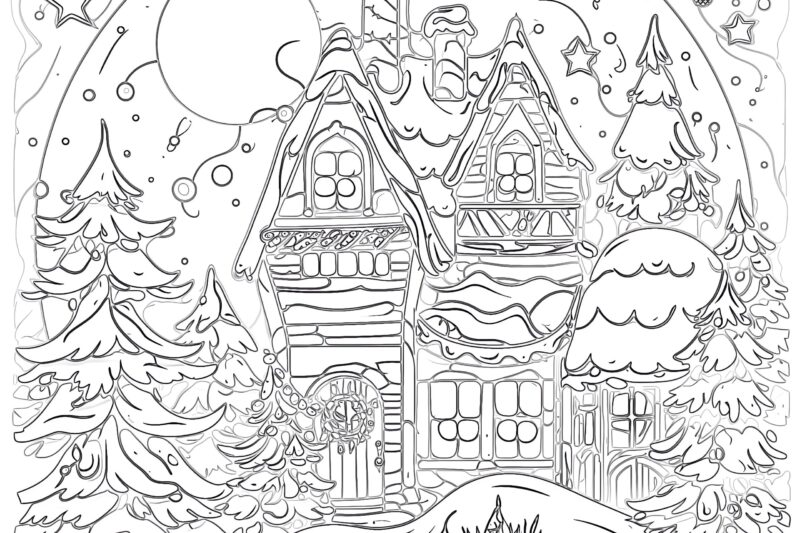 Free Christmas Coloring Pages To Print For Adults