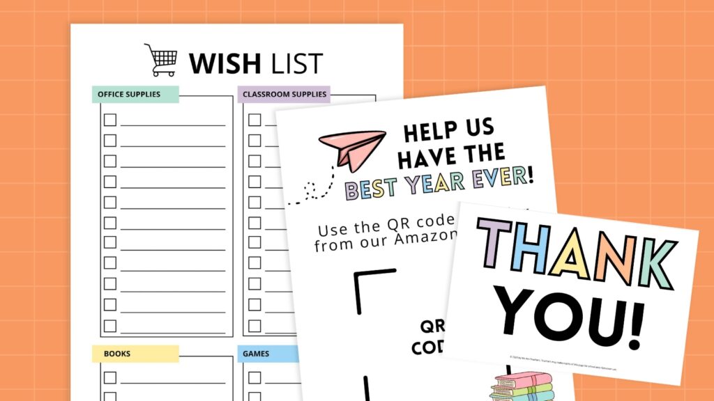 Free Classroom Supplies For Teachers – Wish List Template Free Classroom Supplies For Teachers wish list template with sections for various supplies
