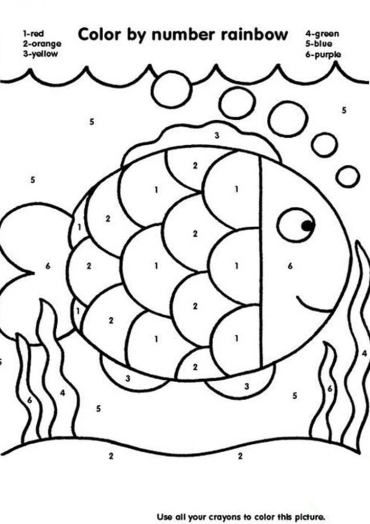 Free Color By Number Kindergarten - Free printable color by number worksheets for kindergarten – Artofit