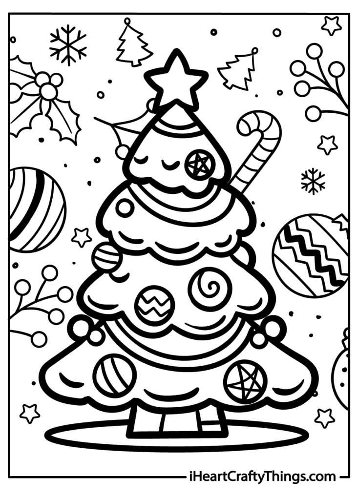 Free Coloring Page For Christmas