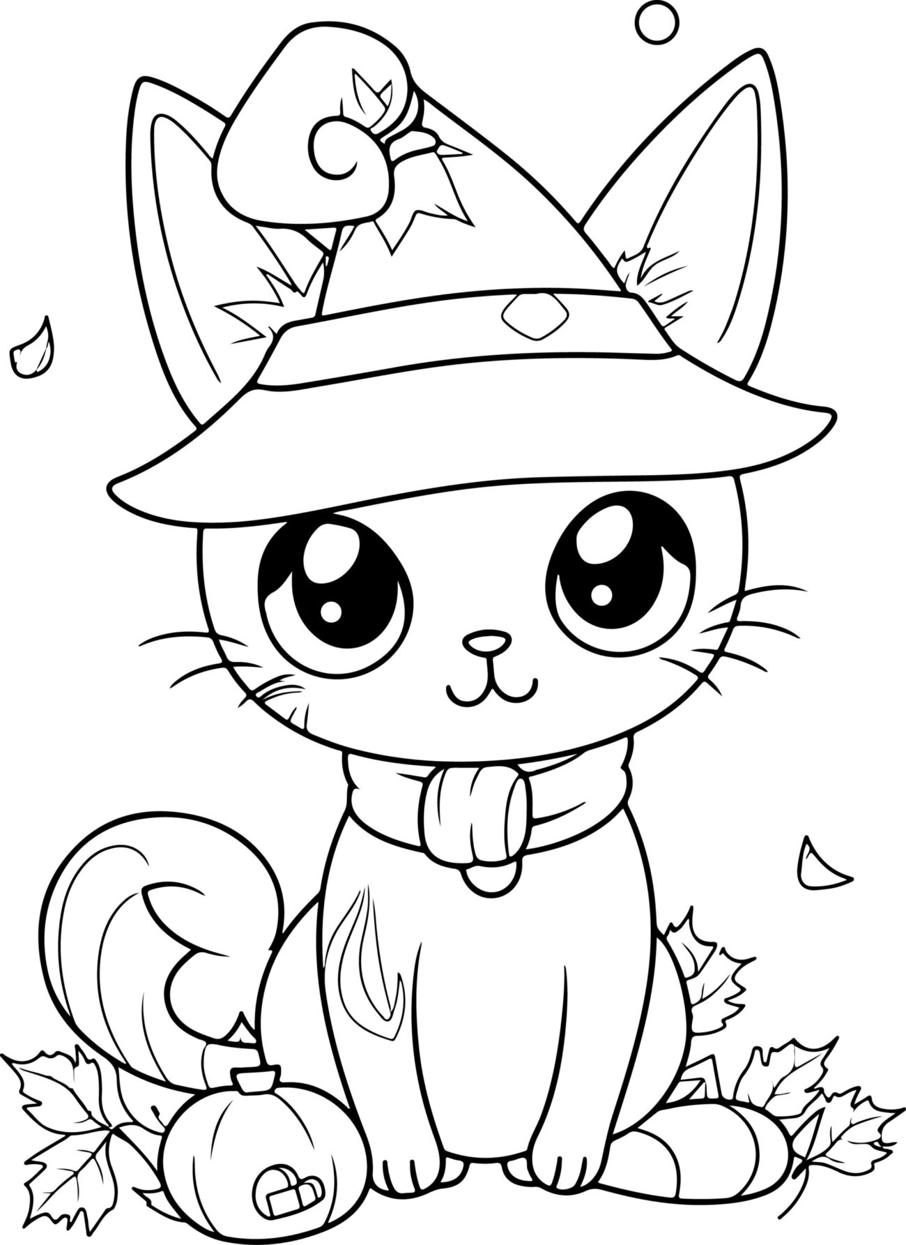 Free Coloring Pages Halloween Cats - Halloween Coloring Book Beautiful Cat Coloring Pages Cute Cats Ghosts ...