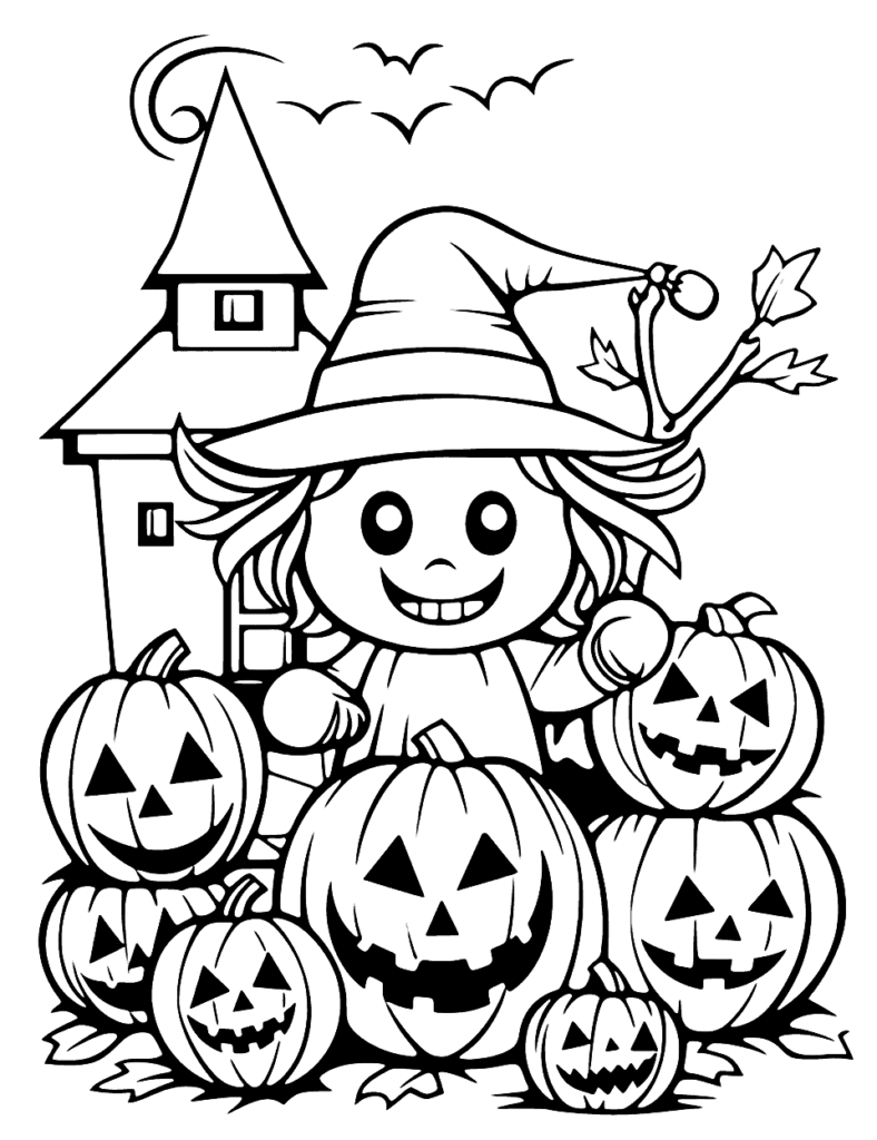 Free Coloring Pages Of Halloween