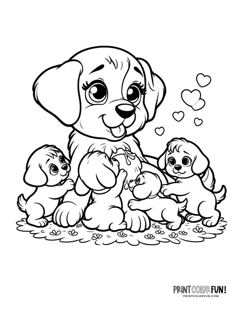 Free Coloring Pages Puppy Free Coloring Pages Puppy