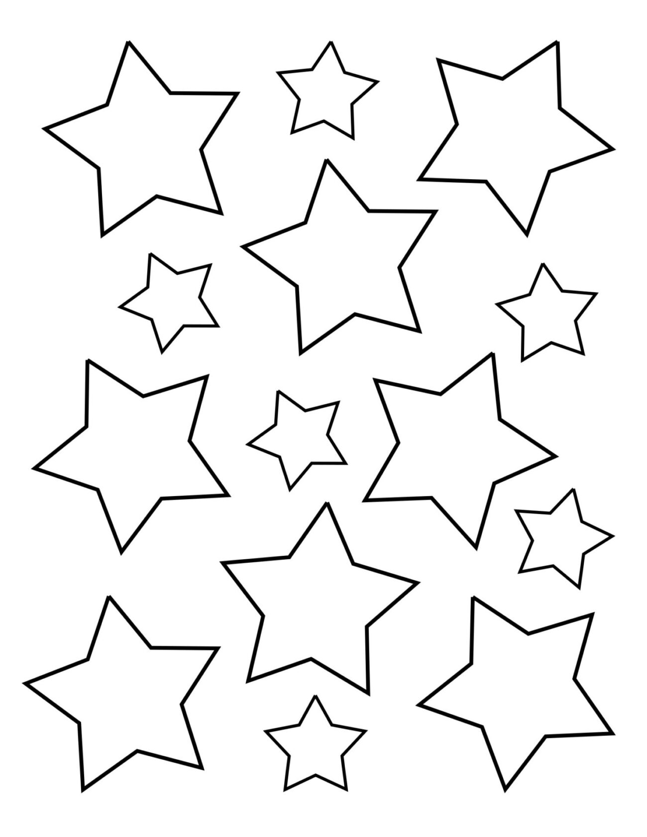 Free Coloring Pictures Of Stars - Free Star Coloring Pages for Kids! ⋆ The Hollydog Blog