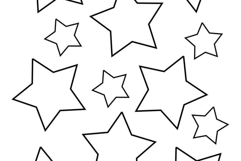Free Coloring Pictures Of Stars