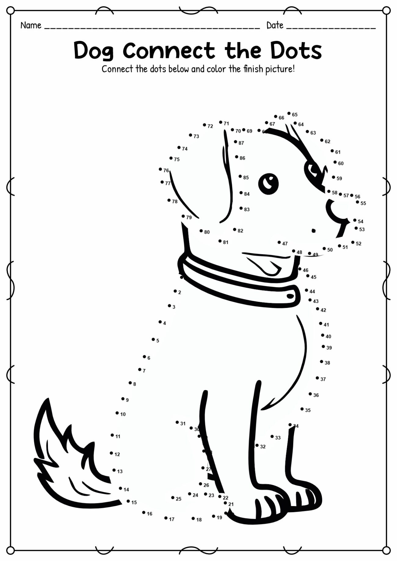 Free Connect The Dots Printable - 10 Printable Dot To Dot Worksheets 1-100 - Free PDF at worksheeto.com