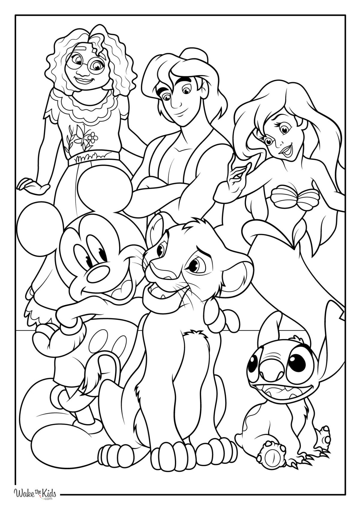Free Disney Printables Coloring Pages - Printable Disney Coloring Pages Free