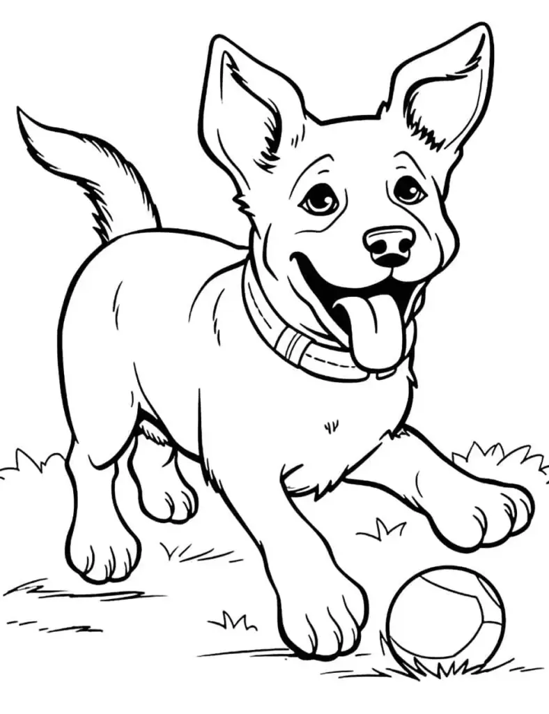 Free Dog Coloring Pages Printable PDF – Fun! - Printables for Everyone