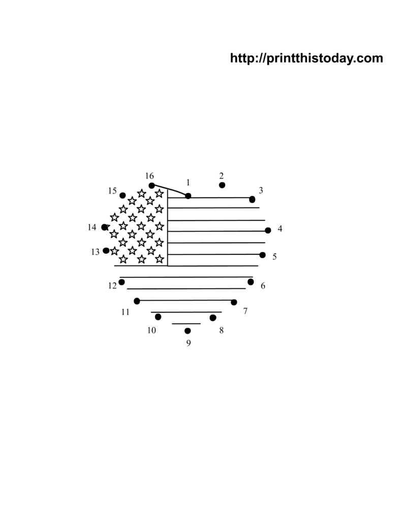Free Dot To Dot Printables for 4th of July Worksheets Free Dot To Dot Printables featuring a 4th of July themed worksheet with stars and stripes