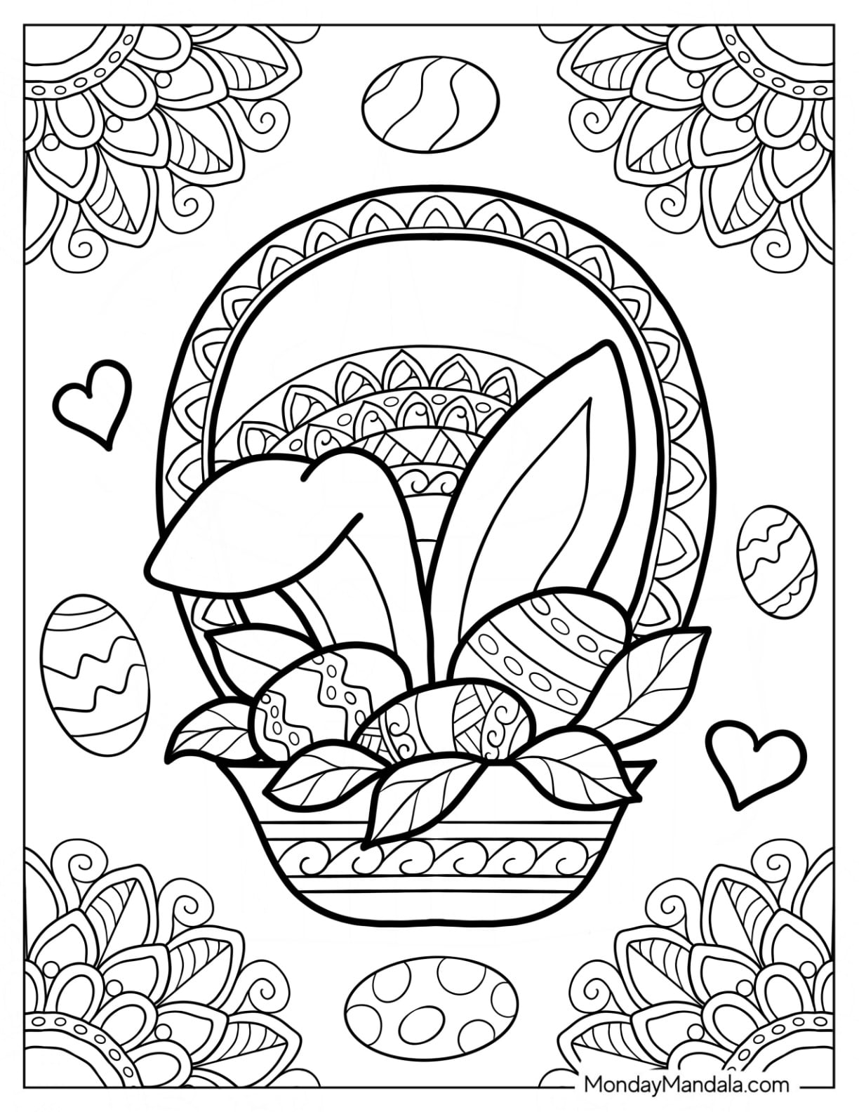 Free Easter Printables For Adults - Printable Easter Coloring Pages For Adults [2025]