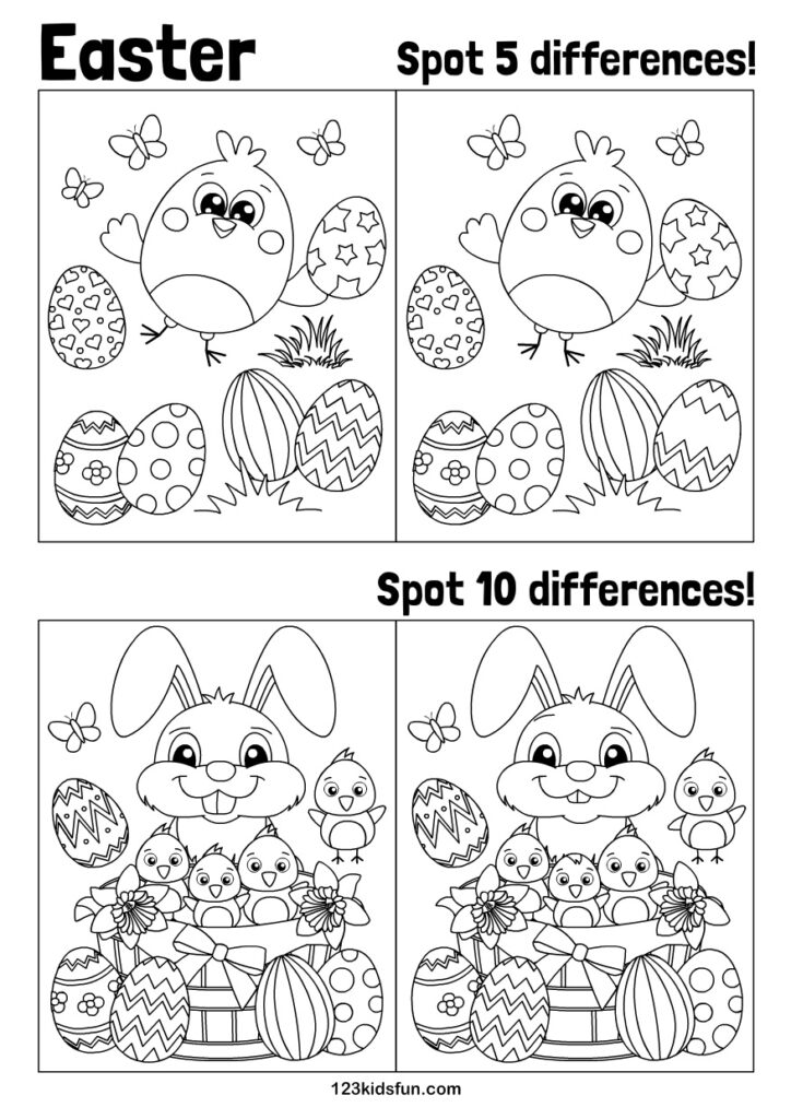 Free Easter Printables for Kids | Worksheets Crafts Games