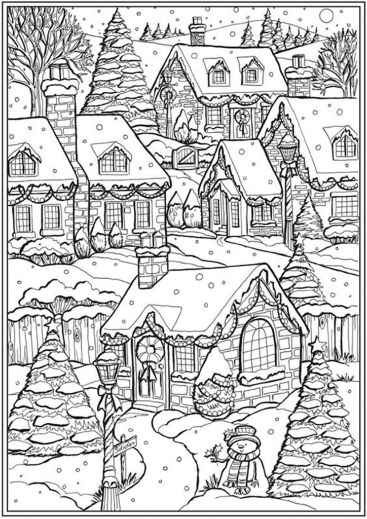 Free & Easy To Print Adult Christmas Coloring Pages | Printable … Free & Easy To Print Adult Christmas Coloring Pages | Printable ...