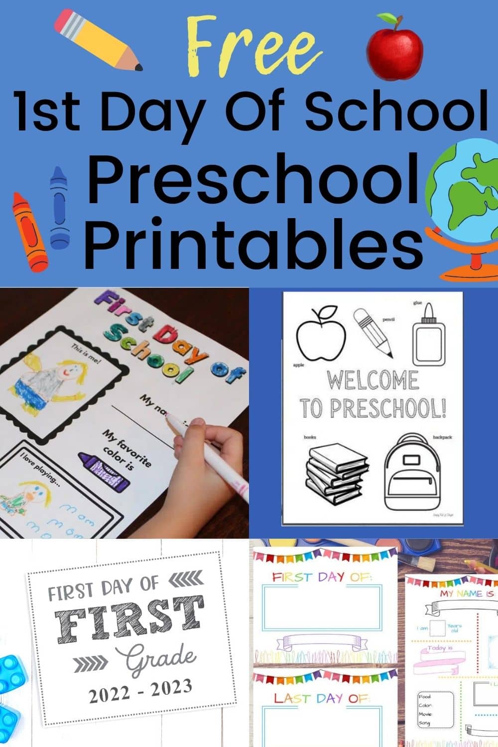 19 Free First Day of Preschool Printables - Simply Full of Delight