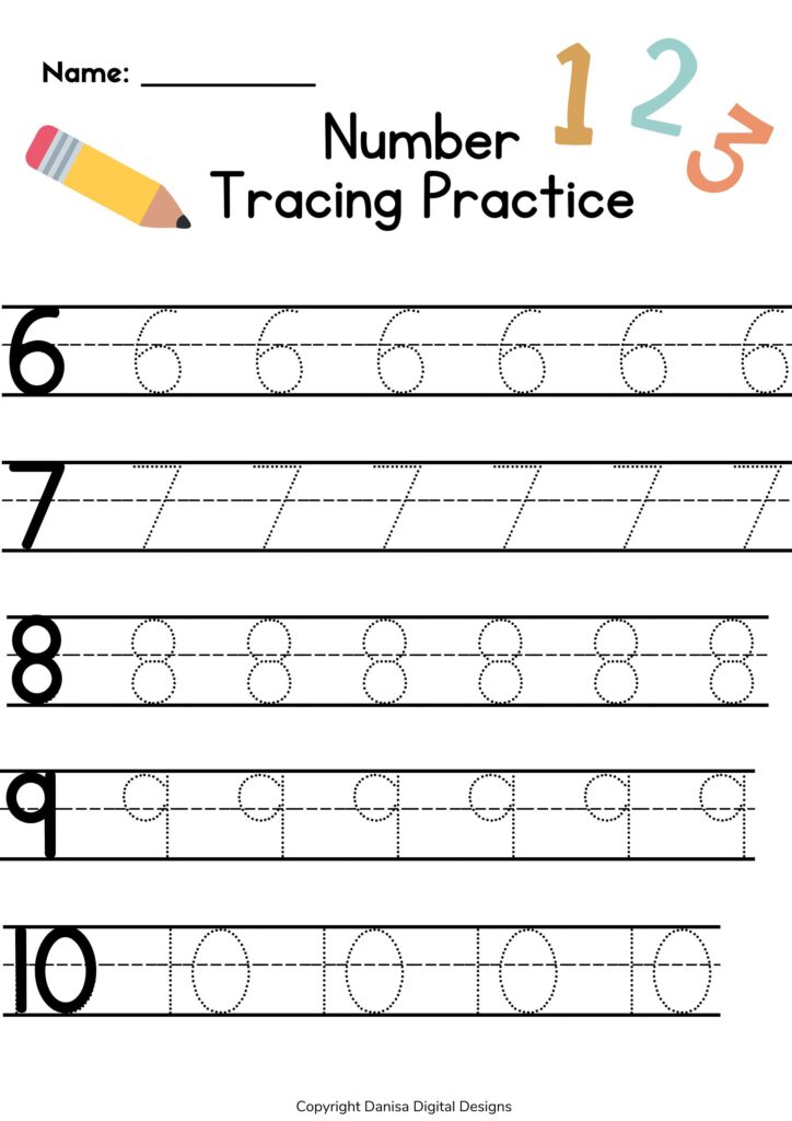Free Guided Number Tracing Practice Sheets | Fun!