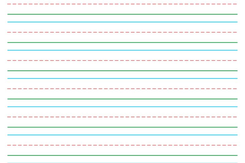 Free Handwriting Paper For Kindergarten