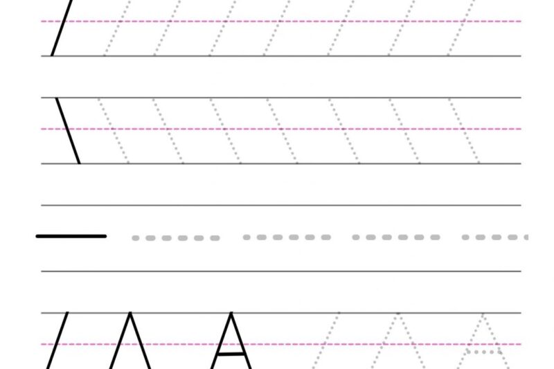Free Handwriting Templates For Kindergarten