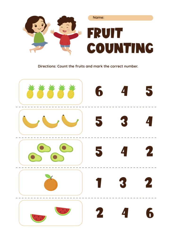 Free Kindergarten Counting