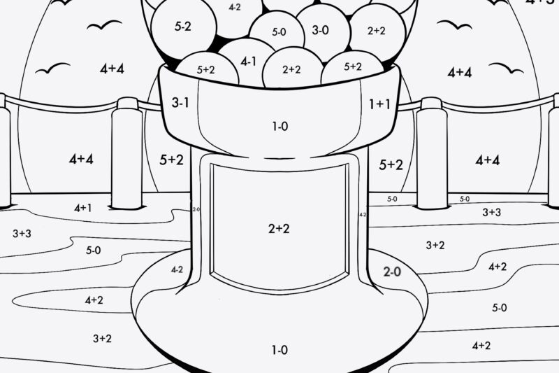 Free Math Color By Number Worksheets