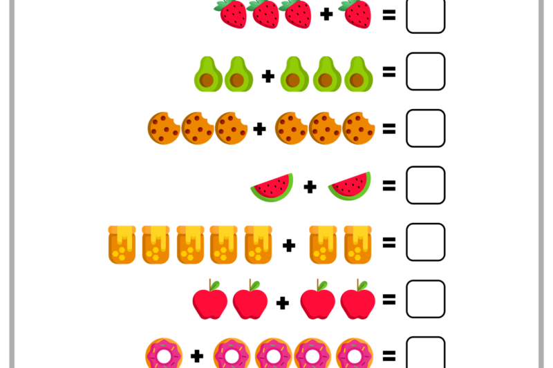 Free Math Worksheet For Preschoolers