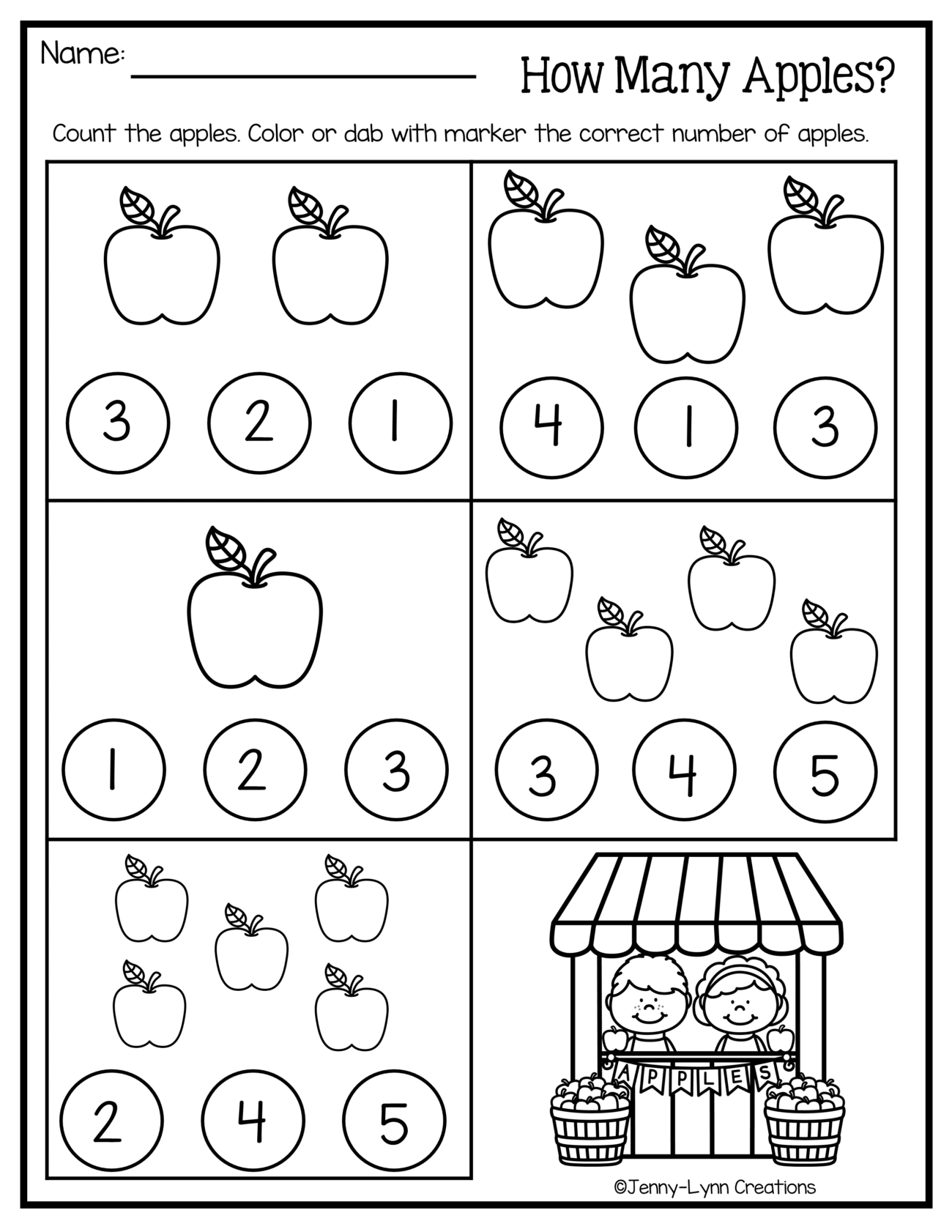 Free Math Worksheets Pre K - Worksheets Pre K Free Preschool Math Printables | Little Dots