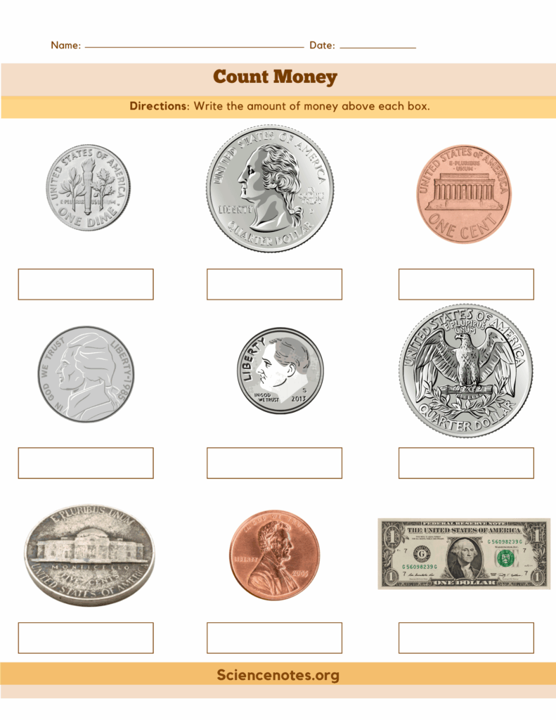 Free Money Worksheets PDF | Printable Currency Practice Sheets for Kids