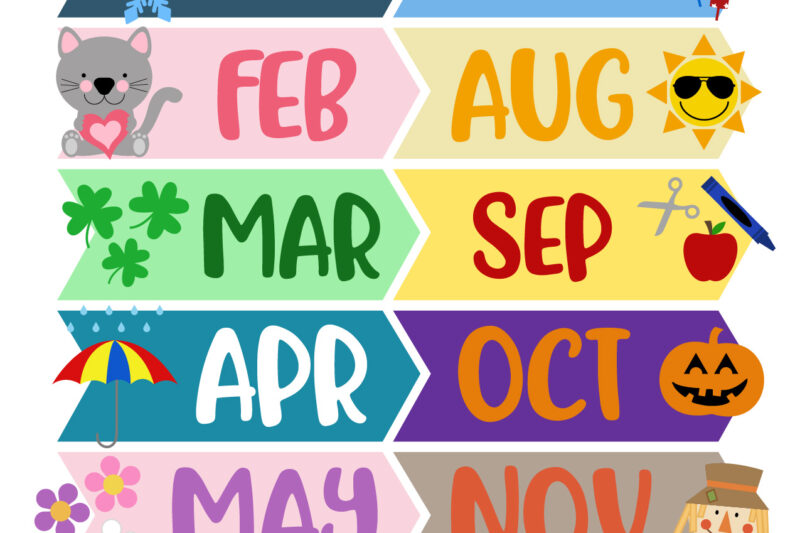 Free Months Of The Year Printables