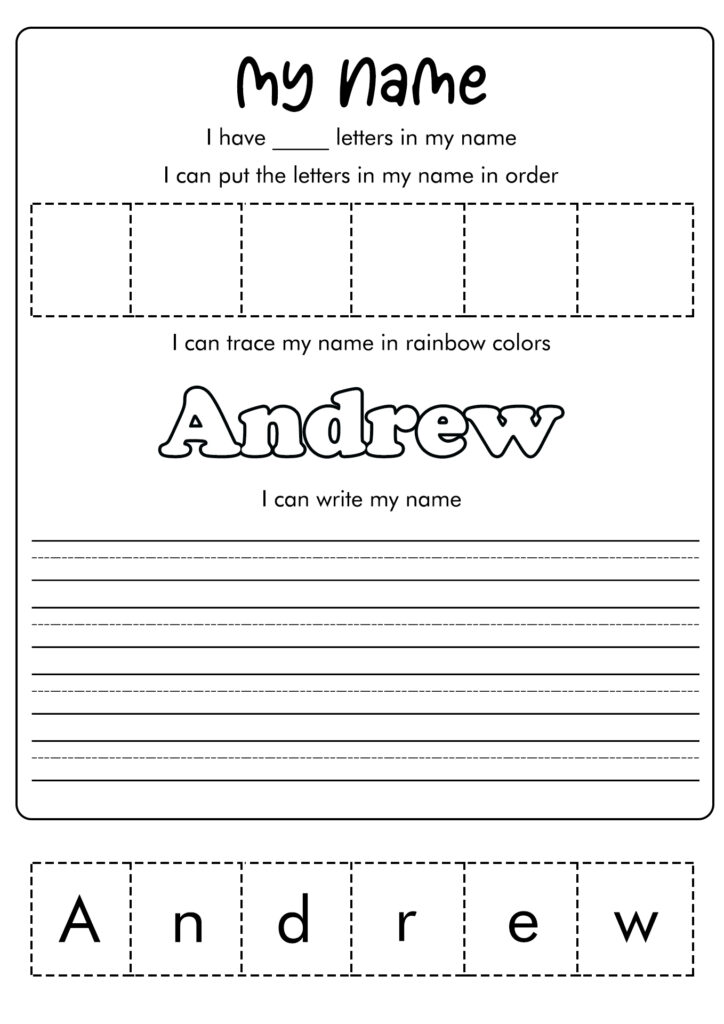 Free Name Handwriting Practice Worksheets | Fun - Printable Art and Words