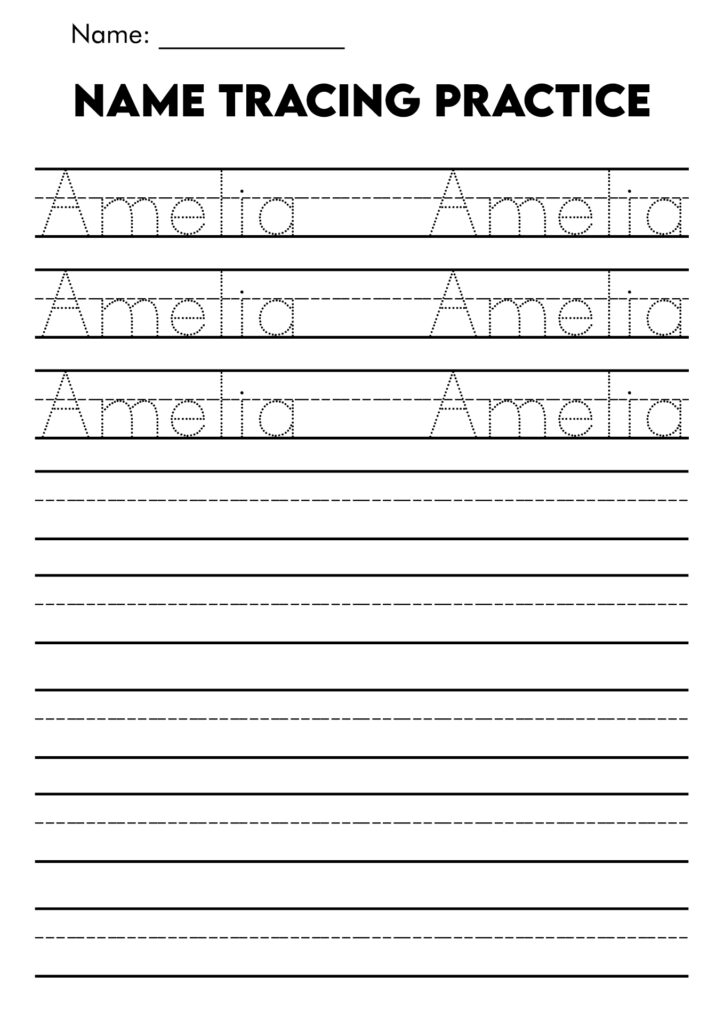 Free Name Writing Practice Worksheet - Free Worksheets ... - Worksheets ...