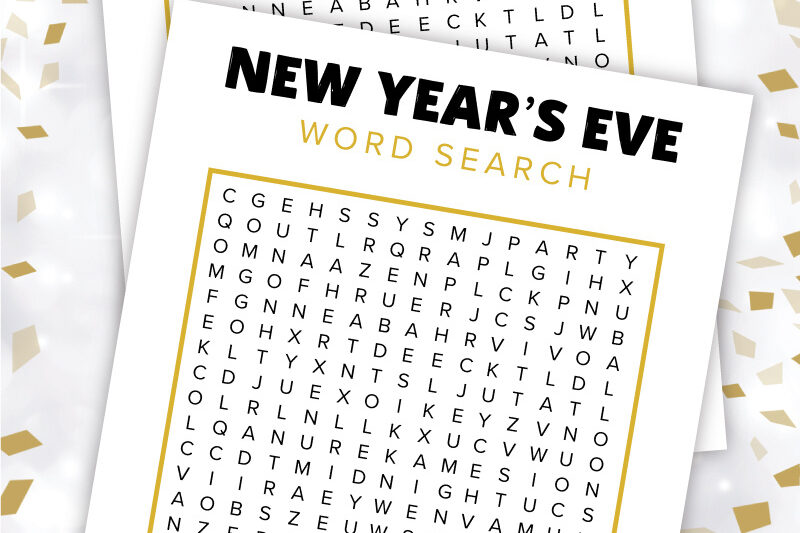 Free New Years Games Printable